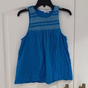 Red Haute Vibrant Blue Tank Top